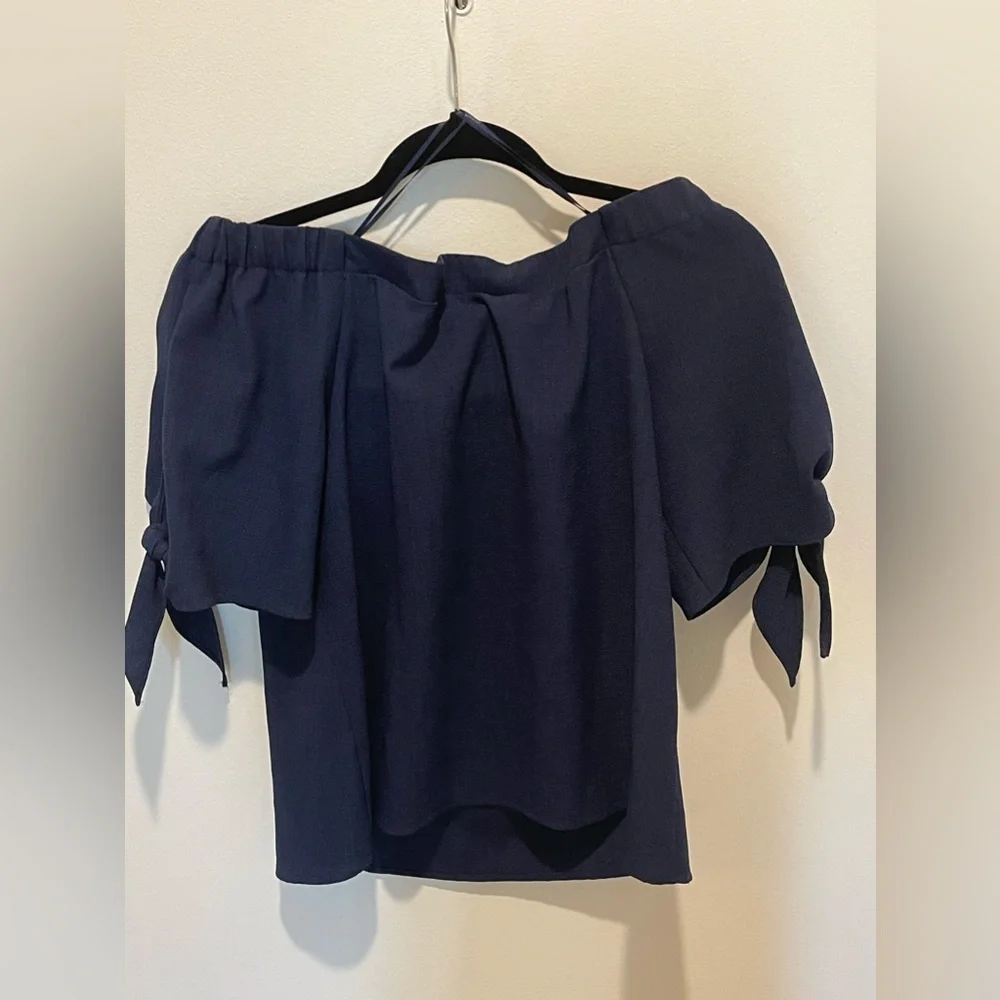 Olivia Gray - Navy Off the Shoulder - Picture 3 of 5